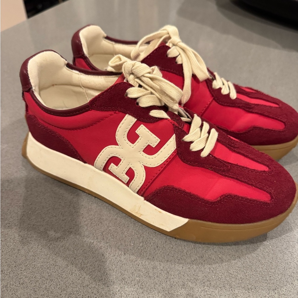 Red and Cream Sneakers